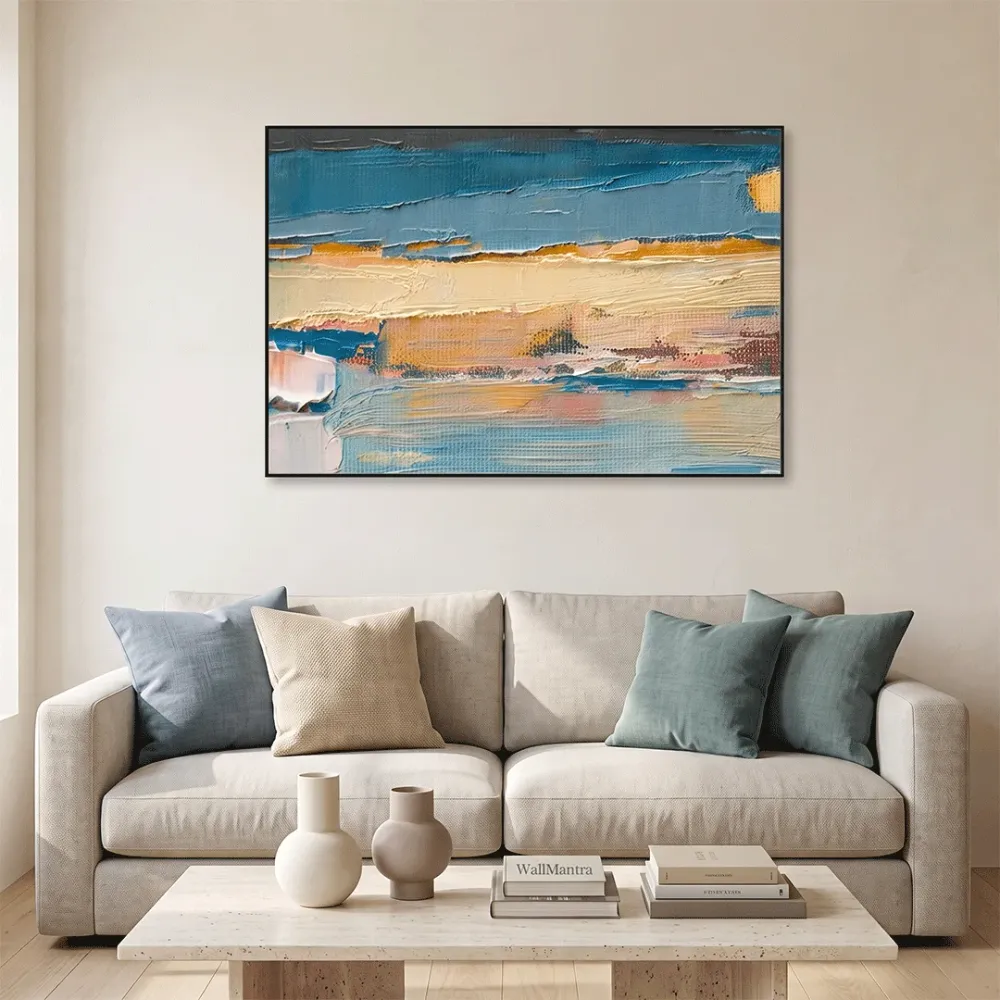 Abstract contemporary Framed Wall Art With Frame