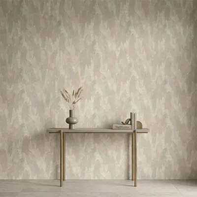 Abstract Ivory Leaf Texture Wallpaper