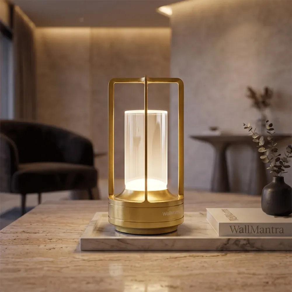 Aurum Crystal Rechargeable Table Lamp 