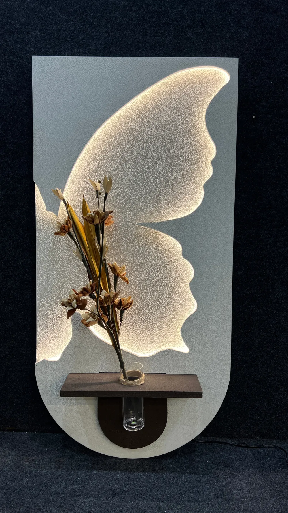 Butterfly Radiance – LED Sandstone Wall Art with Remote