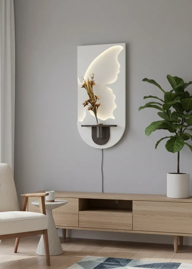 Butterfly Radiance – LED Sandstone Wall Art with Remote