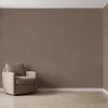 Dark Brown Linen Texture Plain Wallpaper