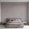 Deep Grey Linen Texture Wallpaper