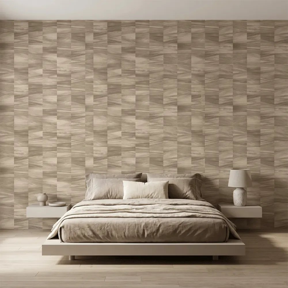 Desert Oak Geometric Wallpaper 