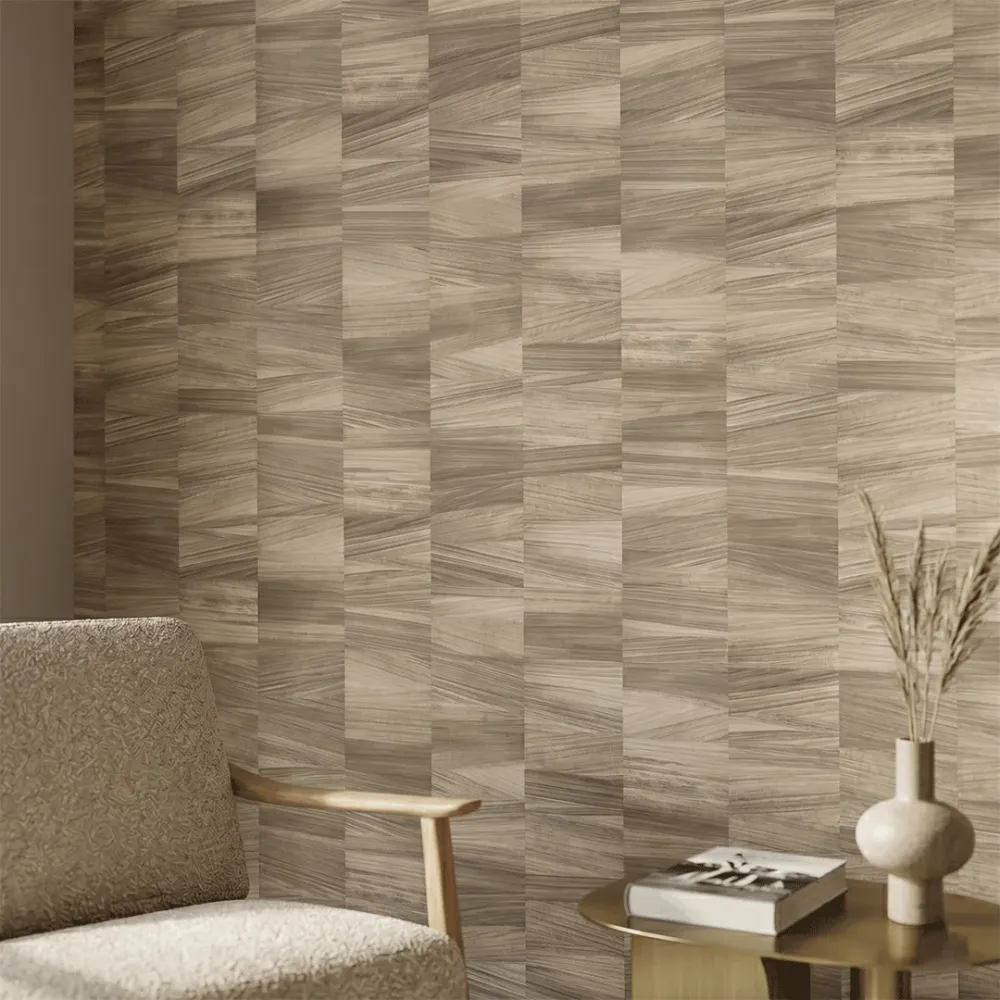 Desert Oak Geometric Wallpaper 