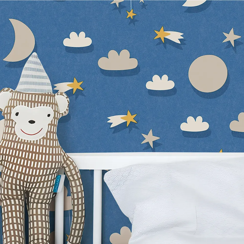 Dreamy Skies & Celestial Clouds Wallpaper Blue