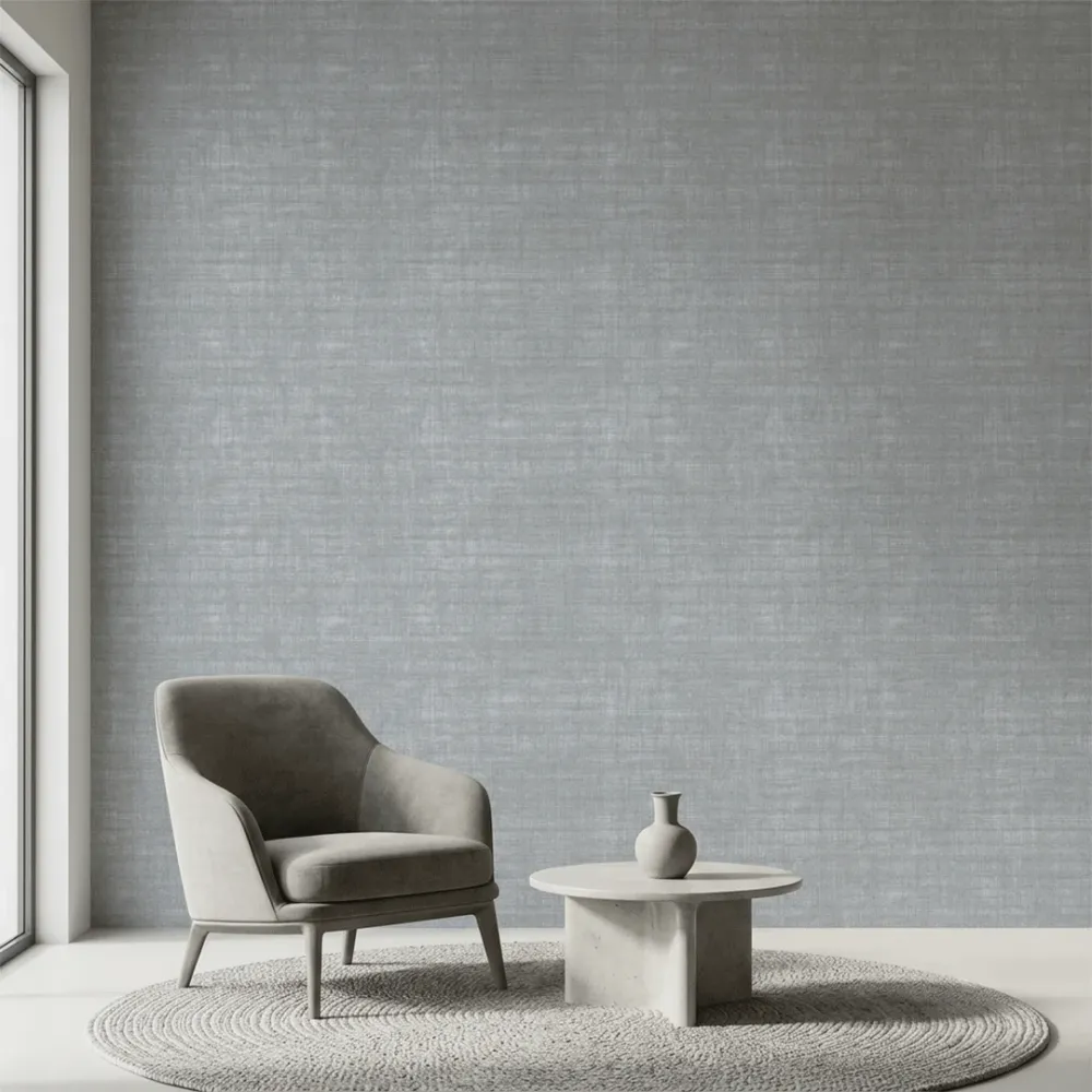 Dusty Blue Crosshatch Texture Wallpaper