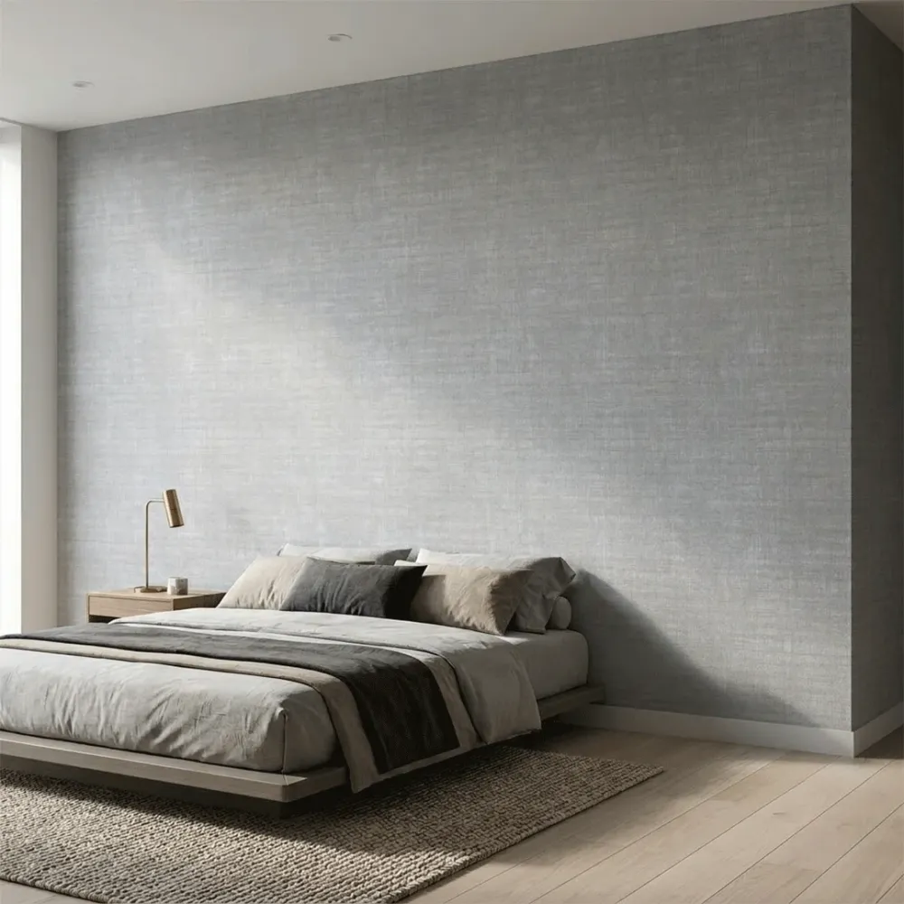 Dusty Blue Crosshatch Texture Wallpaper