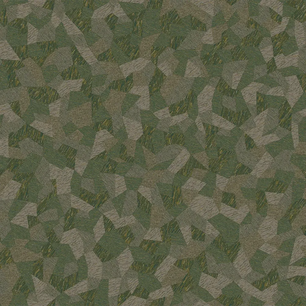 Forest Moss Facet Geometric Texture Wallpaper