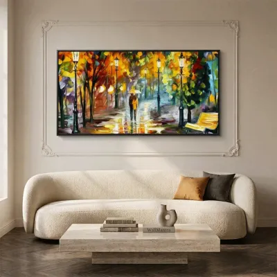 Forest Scenery Panoramic Canvas Wall Painting