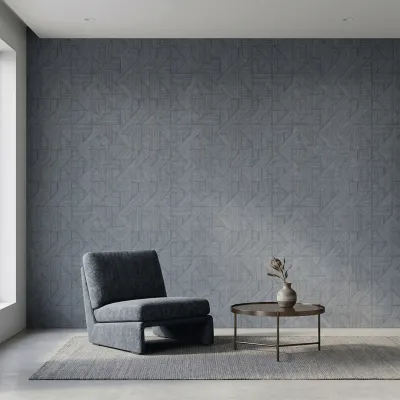 Geometric Textured Weave Wallpaper