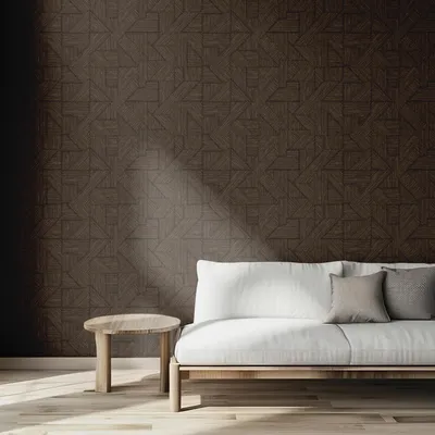 Geometric Textured Weave Wallpaper