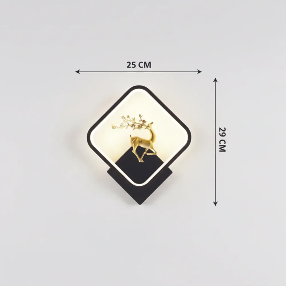Golden Deer Diamond LED Wall Light 