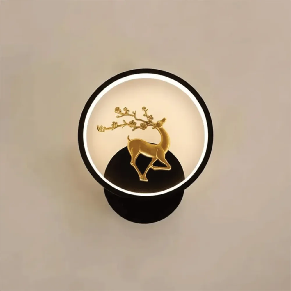 Golden Deer Halo LED Wall Light 