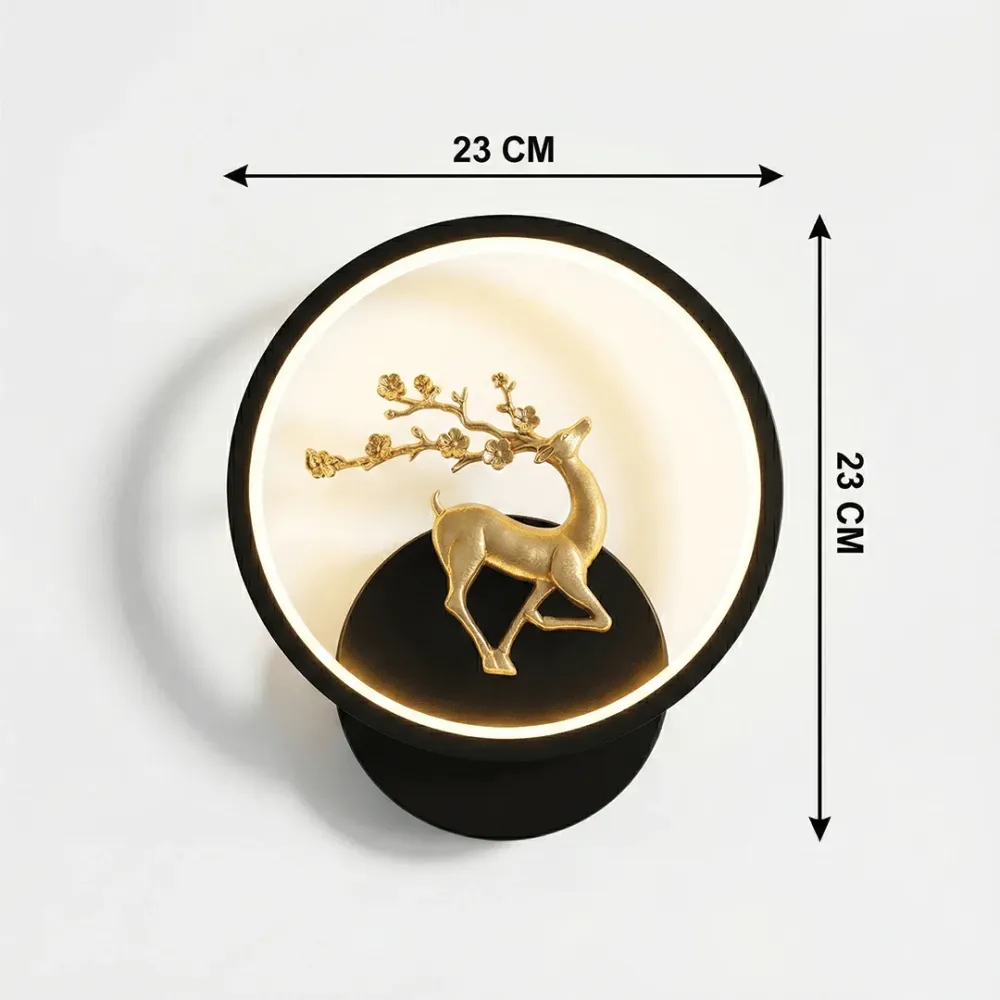 Golden Deer Halo LED Wall Light 