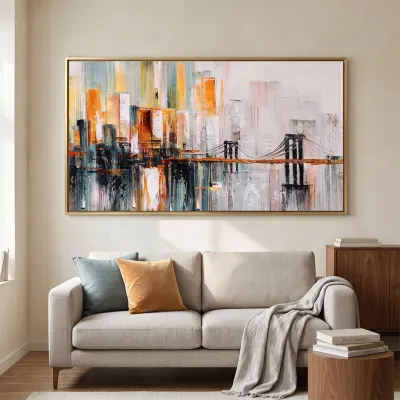Golden Gate Bridge Abstract Canvas painting