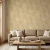 Golden Sand Grid Industrial Geometric Wallpaper