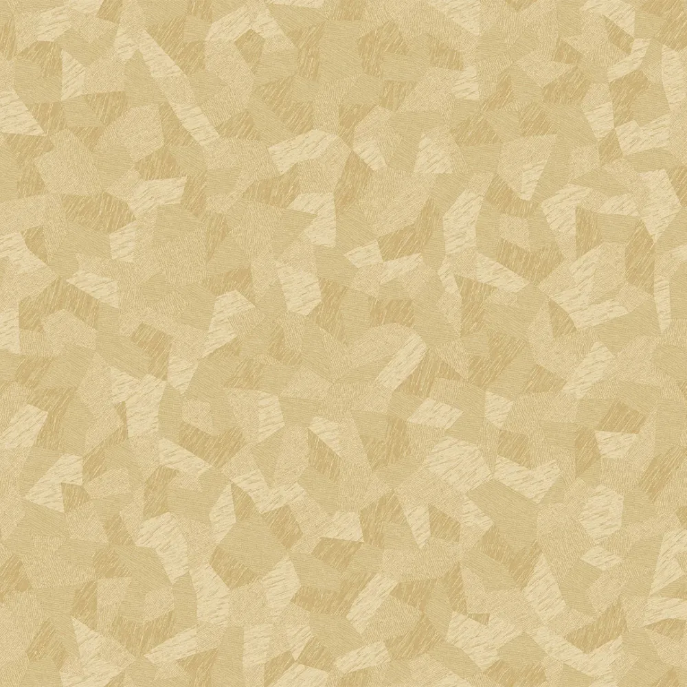 Golden Wheat Facet Geometric Texture Wallpaper