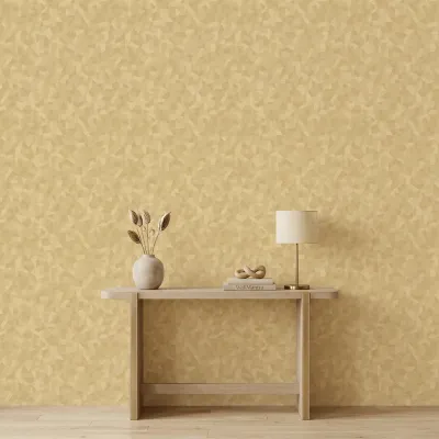 Golden Wheat Facet Geometric Texture Wallpaper