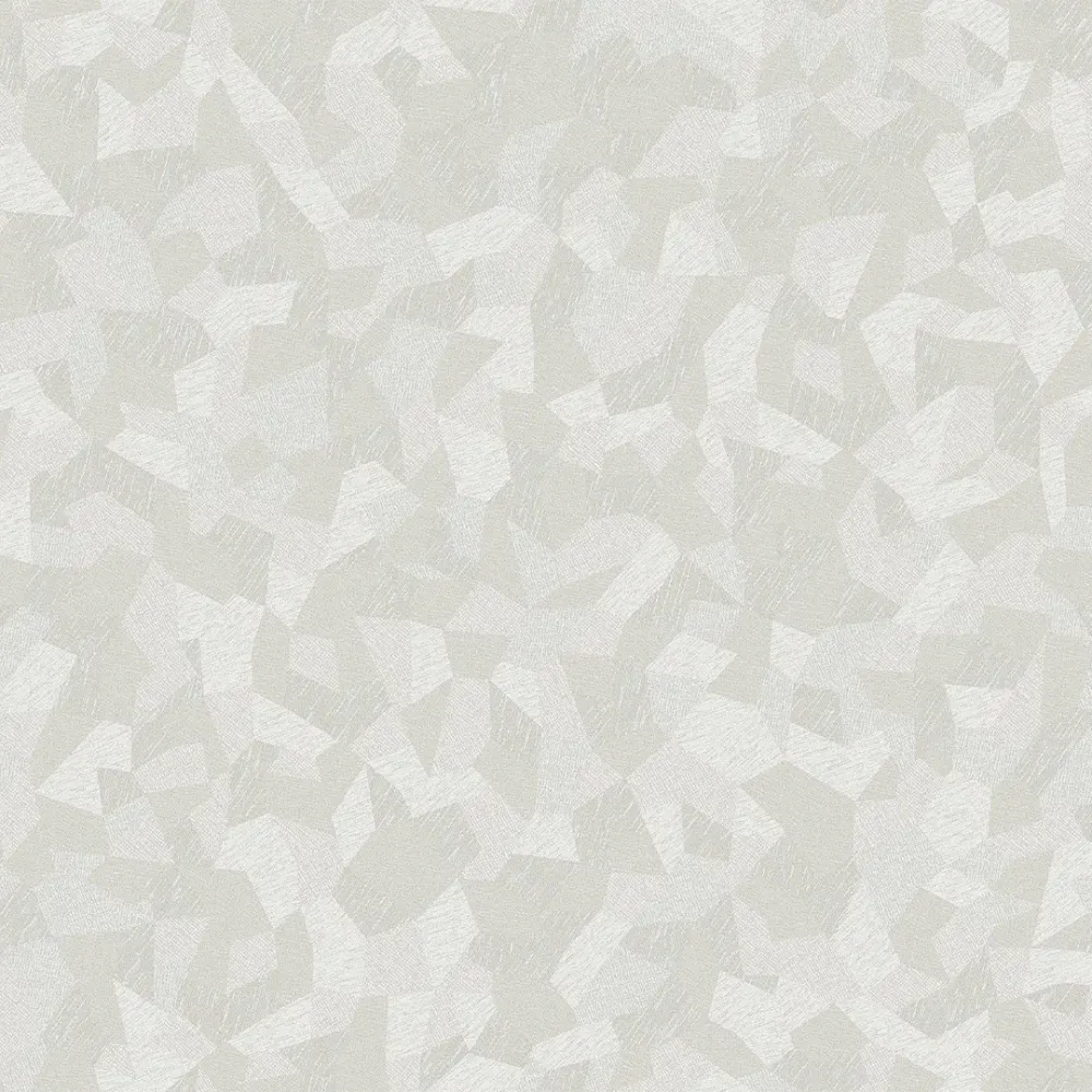 Ivory Facet Geometric Texture Wallpaper