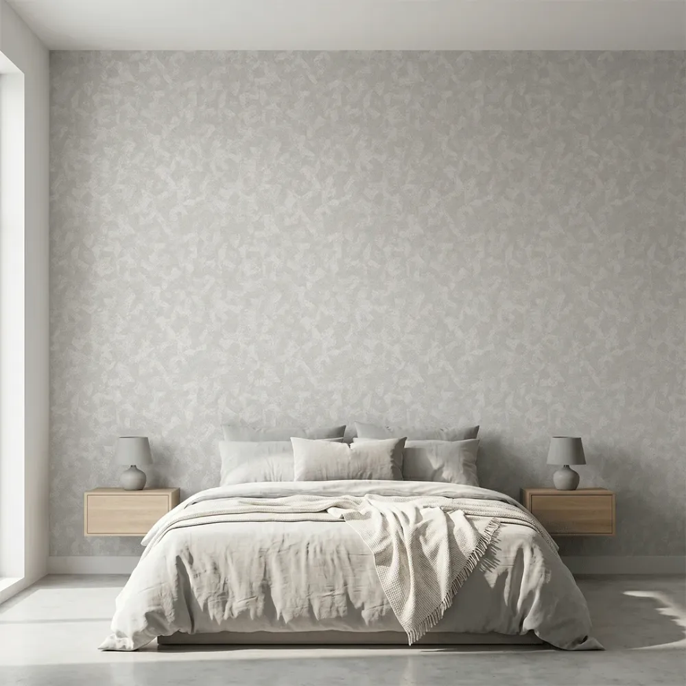 Ivory Facet Geometric Texture Wallpaper