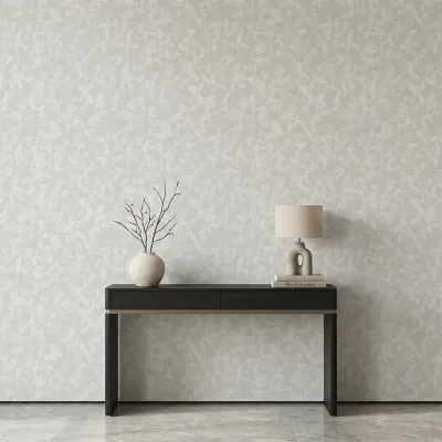 Ivory Facet Geometric Texture Wallpaper