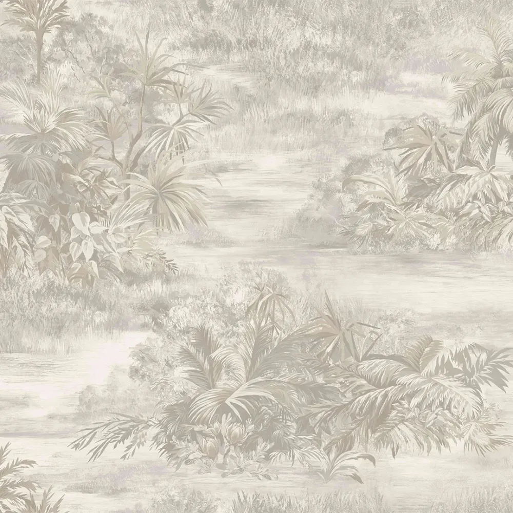 Ivory Lagoon Tropical Escape Wallpaper 
