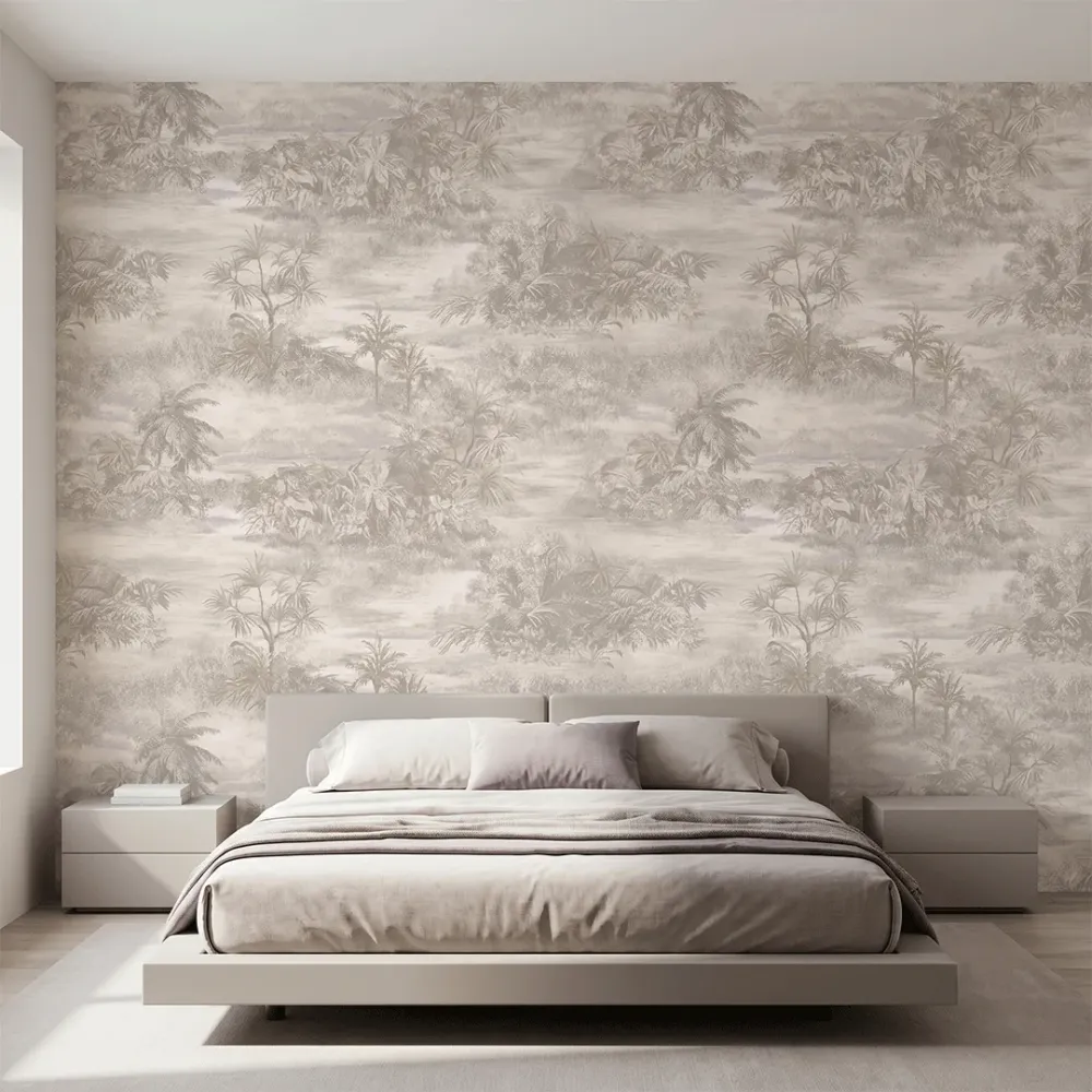 Ivory Lagoon Tropical Escape Wallpaper 