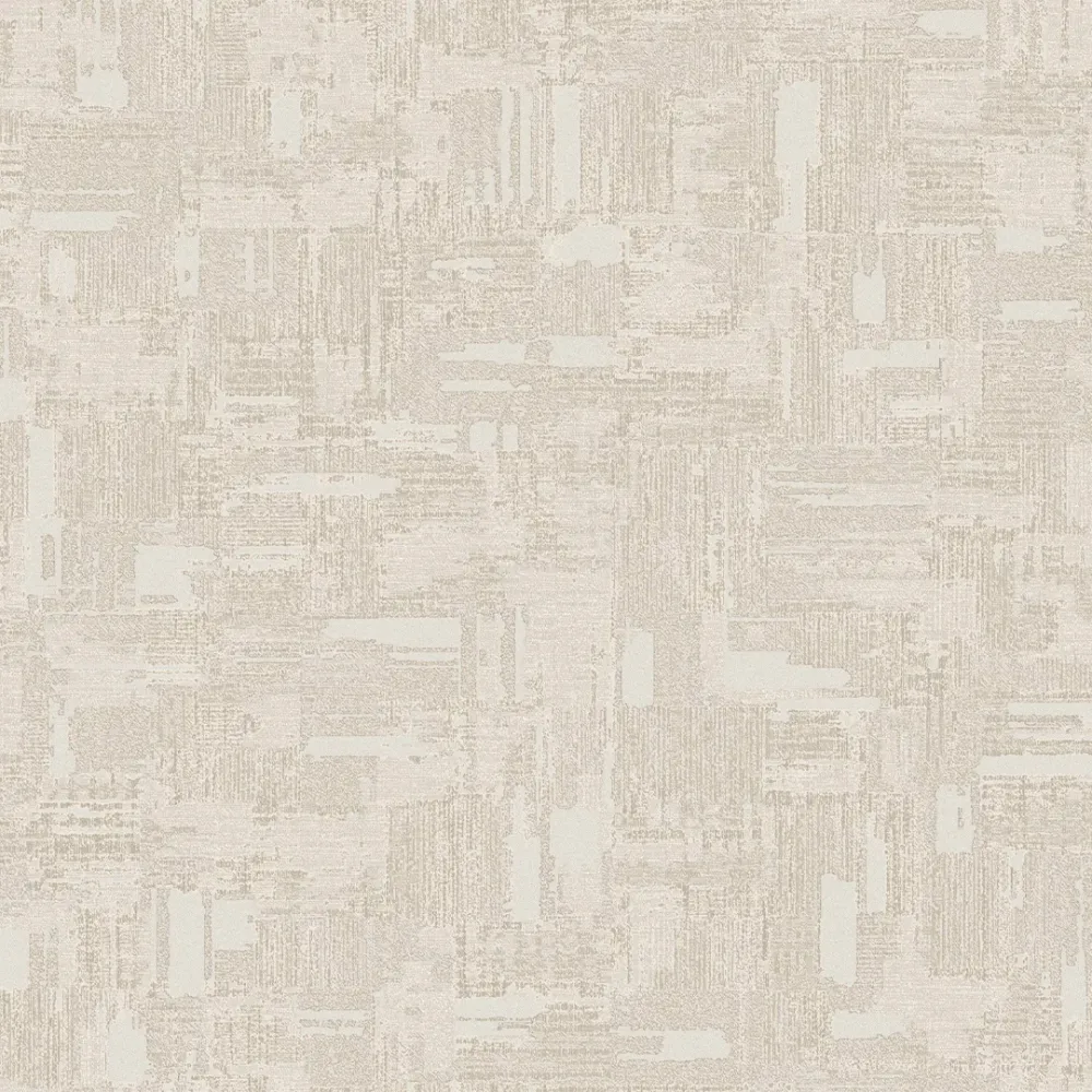 Ivory Linen Abstract Brushstroke Texture Wallpaper