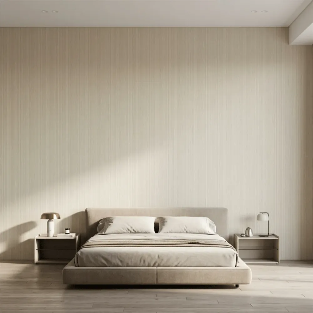 Ivory Vertical Textured Wallpaper