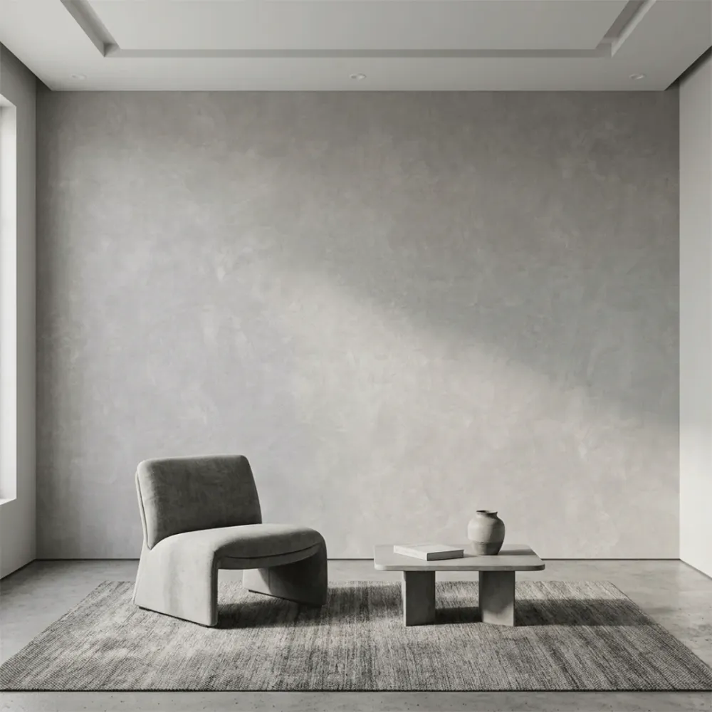 Light Grey Concrete Texture Plain Wallpaper