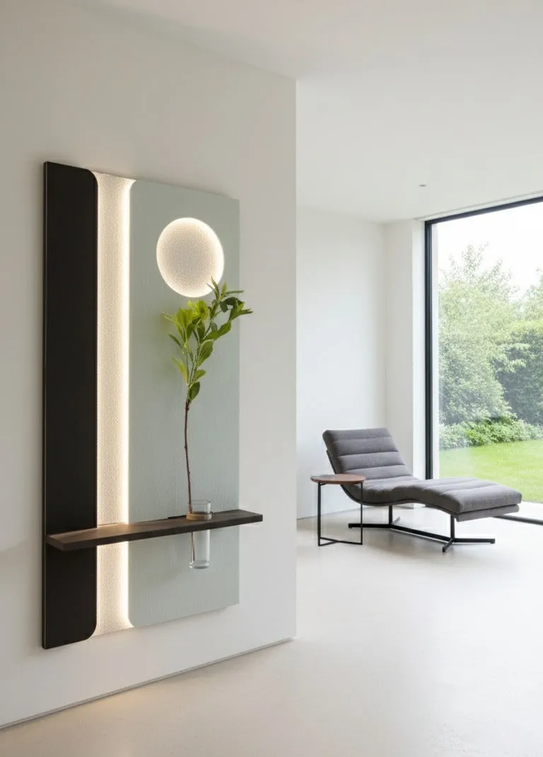 Lunar Glow – LED Sandstone Wall Art