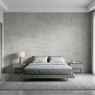 Luxe Linen Texture Wallpaper – Multi-Tone Elegance Urban Grey