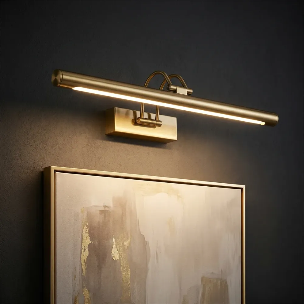 Luxury Brass Picture Light for Paintings & Wall Art 