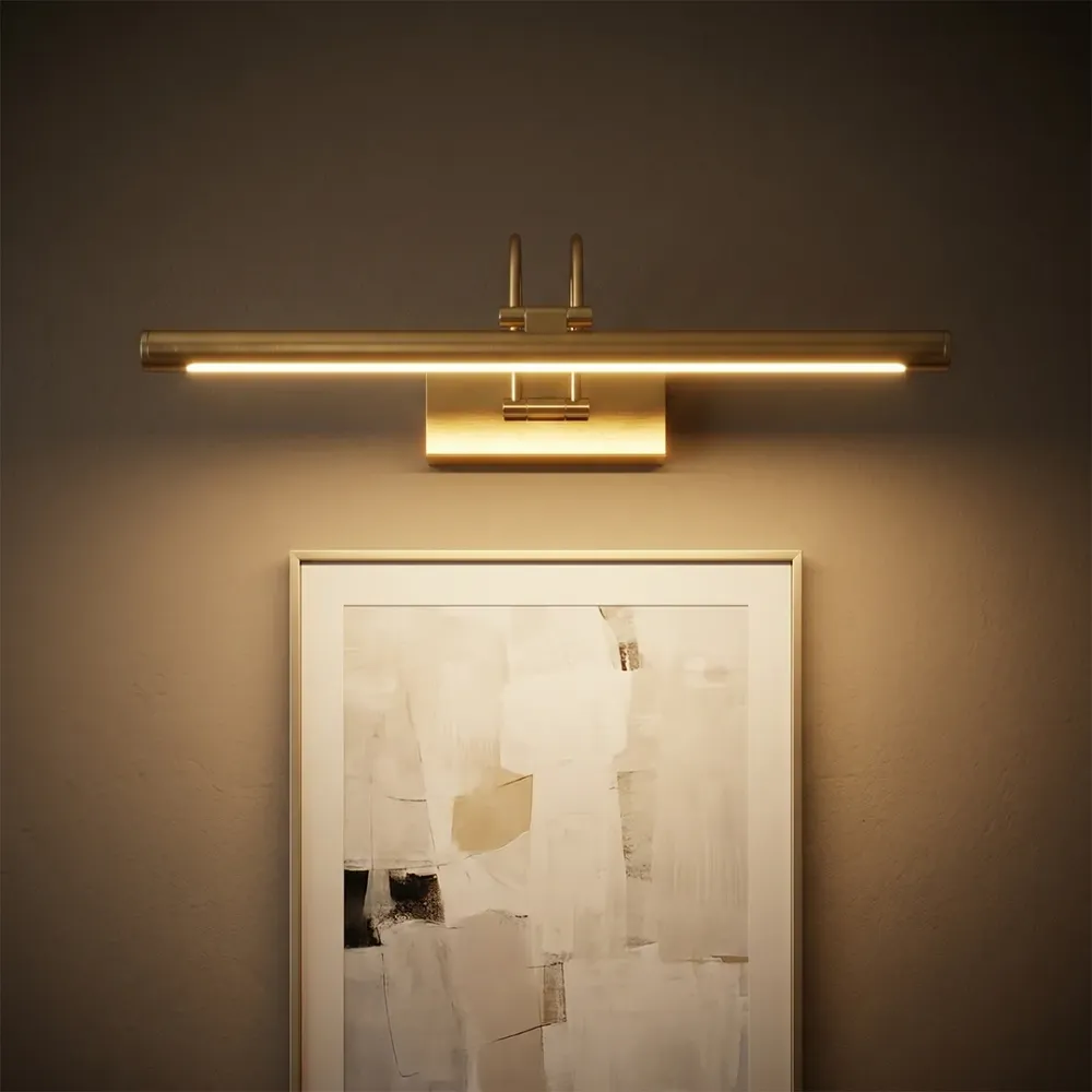 Luxury Brass Picture Light for Paintings & Wall Art 