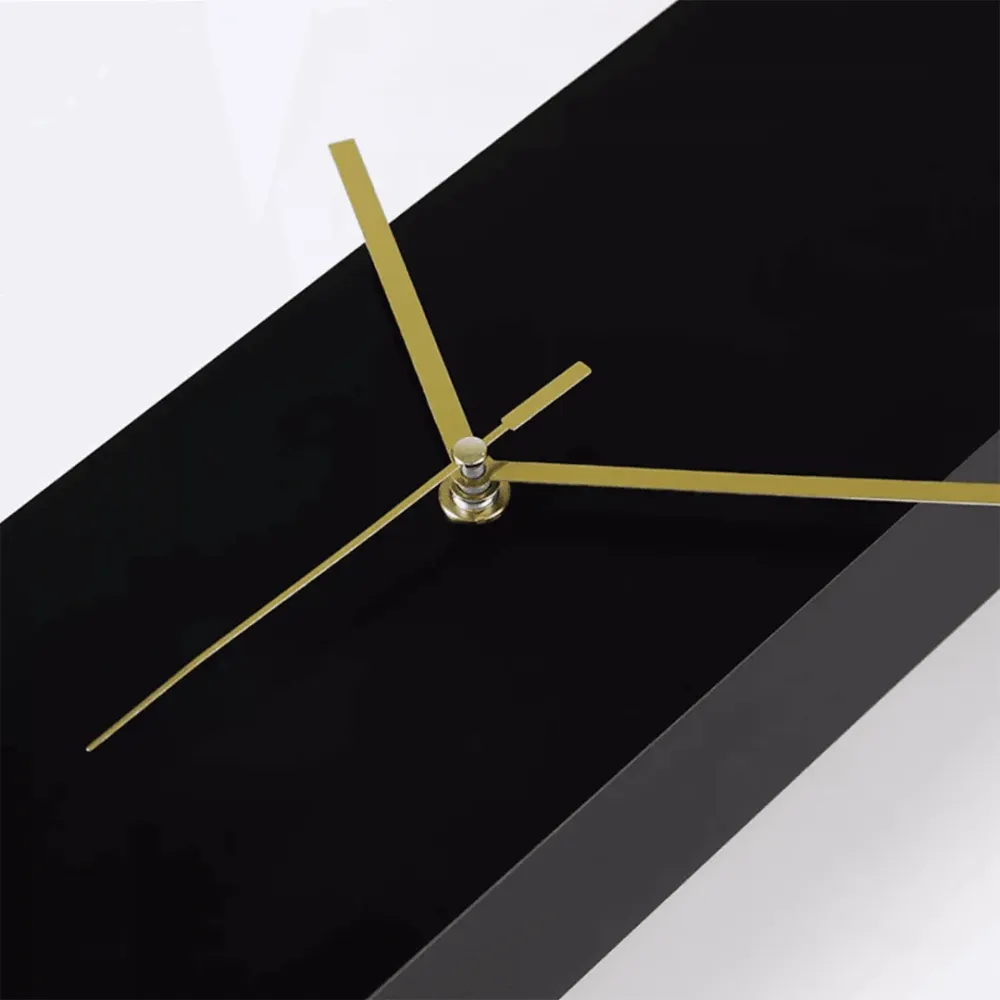 Minimalist Vertical Metal Wall Clock 