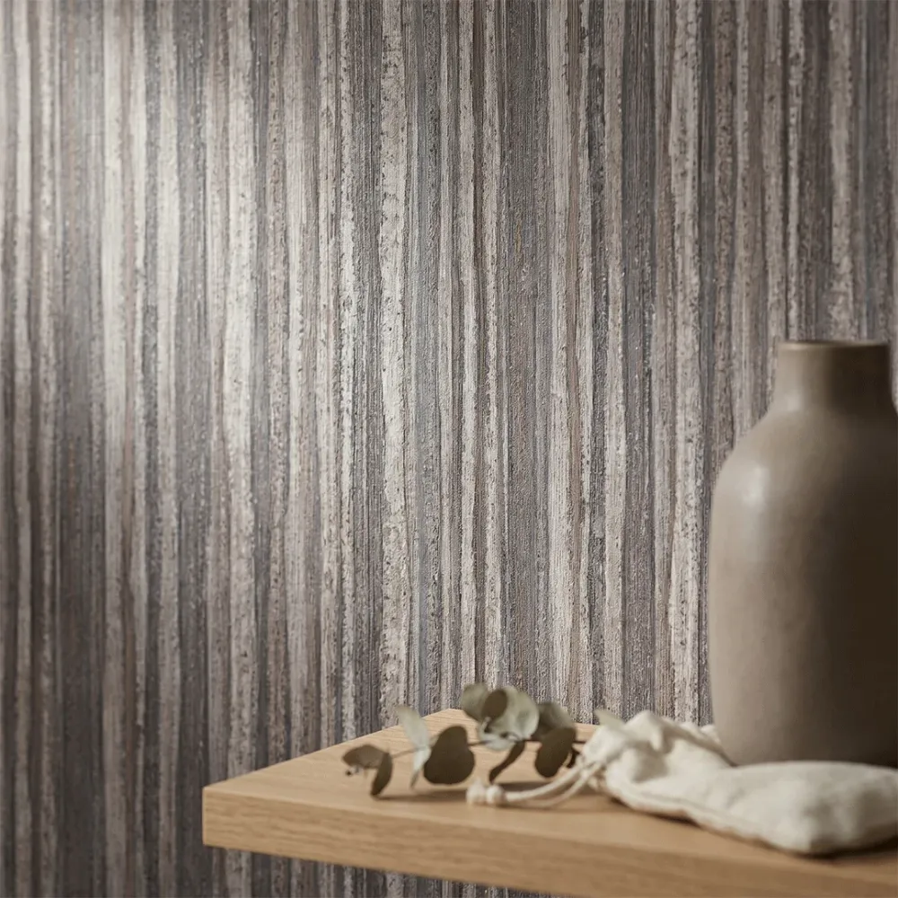 Mocha Mineral Strata Wallpaper 