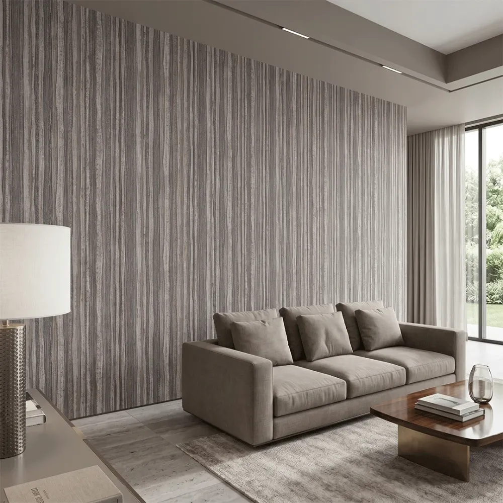 Mocha Mineral Strata Wallpaper 