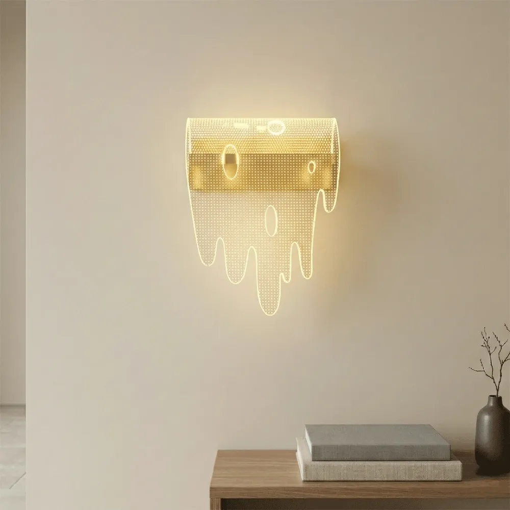 Modern Crystal Wave LED Wall Light – Decorative Designer Wall Lamp 