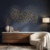 Modish Pentagonal Gold Metallic Wall Art WallMantra