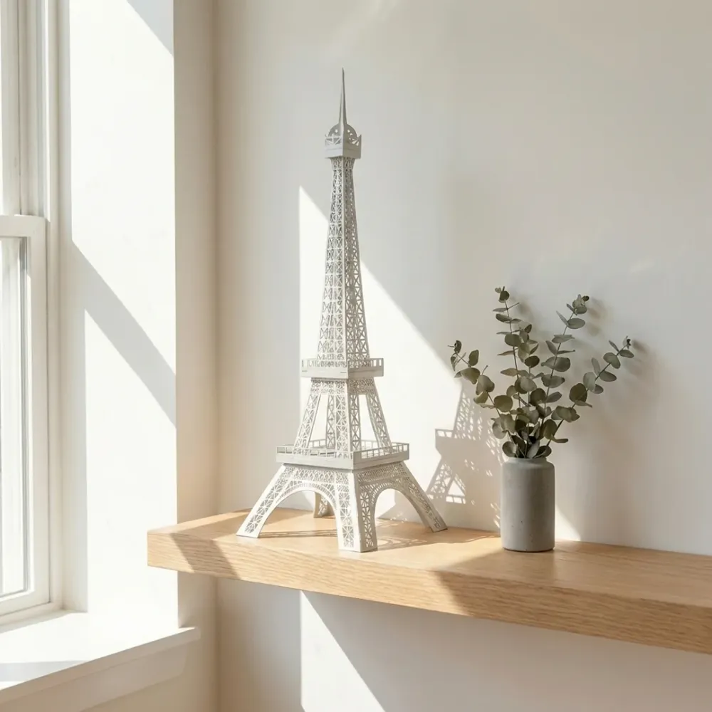 Paris Eiffel Tower Metal Table Lamp | Premium Decorative Night Lamp with Warm LED Glow 