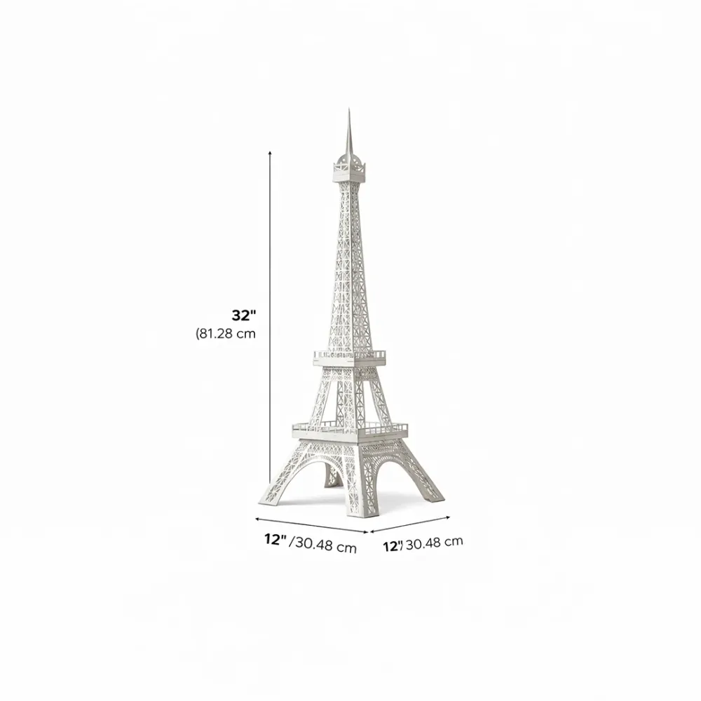 Paris Eiffel Tower Metal Table Lamp | Premium Decorative Night Lamp with Warm LED Glow 