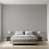 Medium Grey Linen Texture Wallpaper