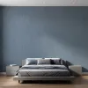 Slate Blue Linen Texture Wallpaper