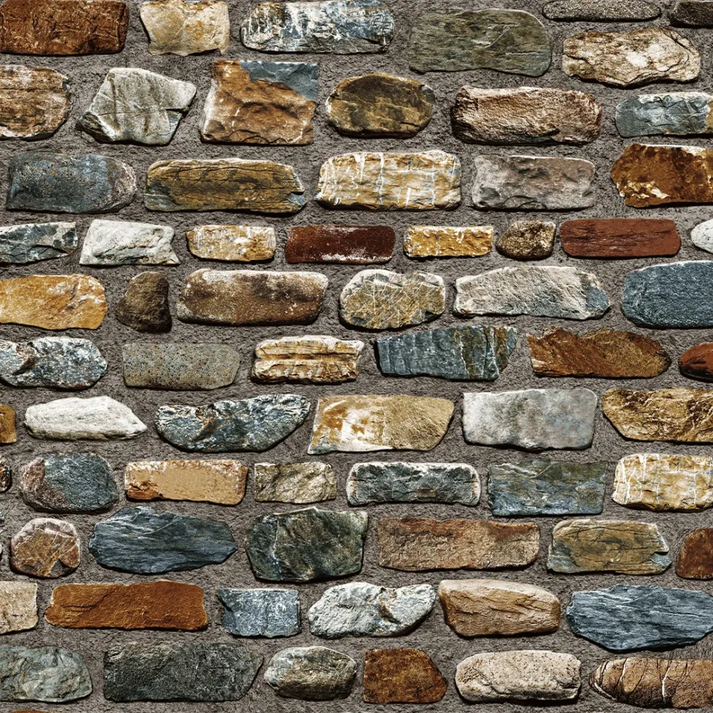 Rustic Canyon Stone Wall Wallpaper