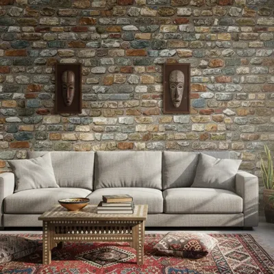 Rustic Stone Texture Wallpaper for Walls