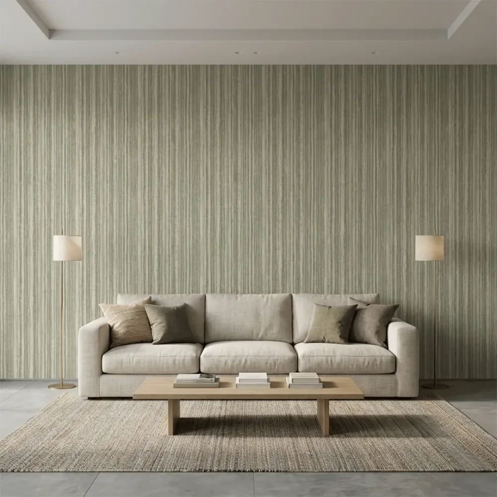Sage Limestone Strata Wallpaper 