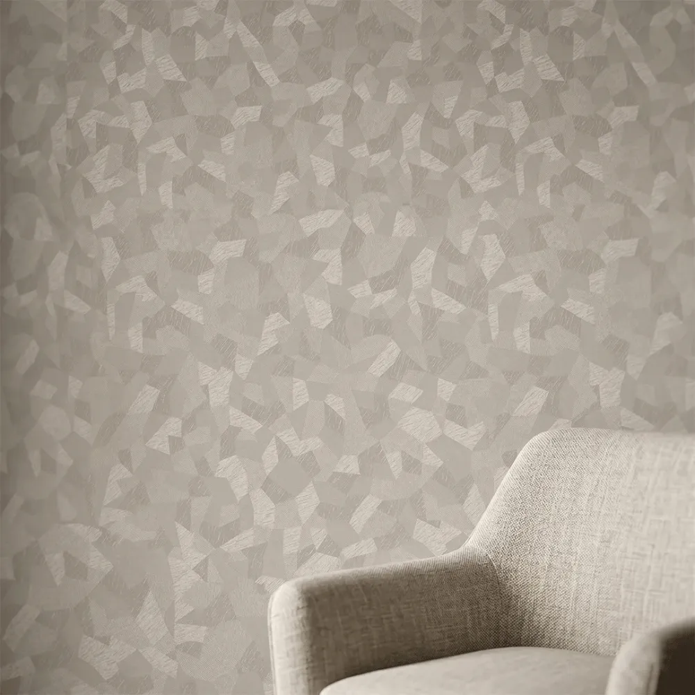 Sandstone Facet Geometric Texture Wallpaper