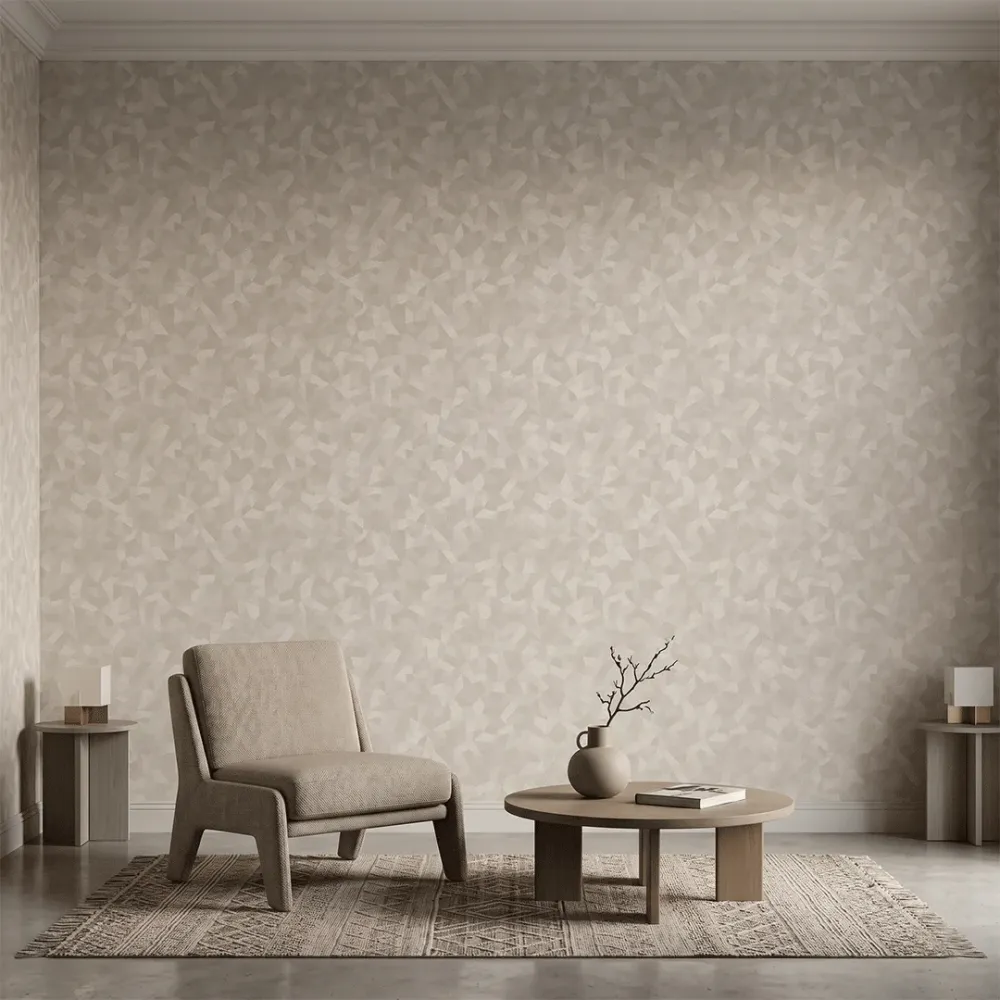 Sandstone Facet Geometric Texture Wallpaper