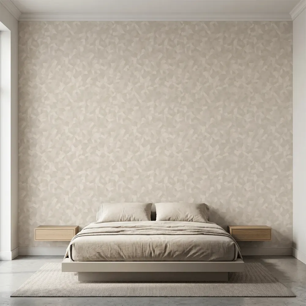 Sandstone Facet Geometric Texture Wallpaper